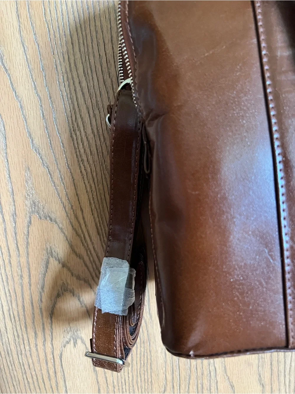Ashwood Leather Gina bag tote cognac brown NWT